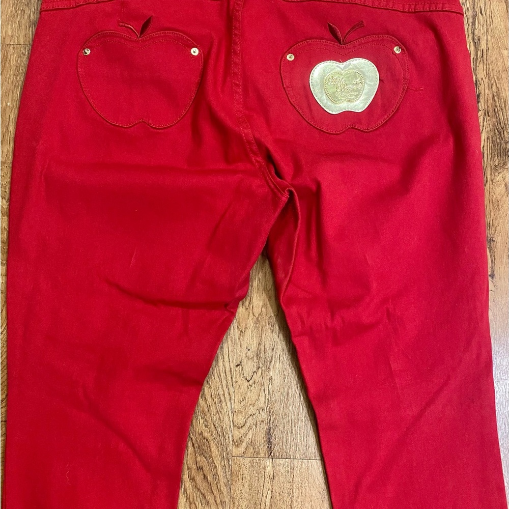 Vintage Apple Bottoms Vibrant Red Jeans